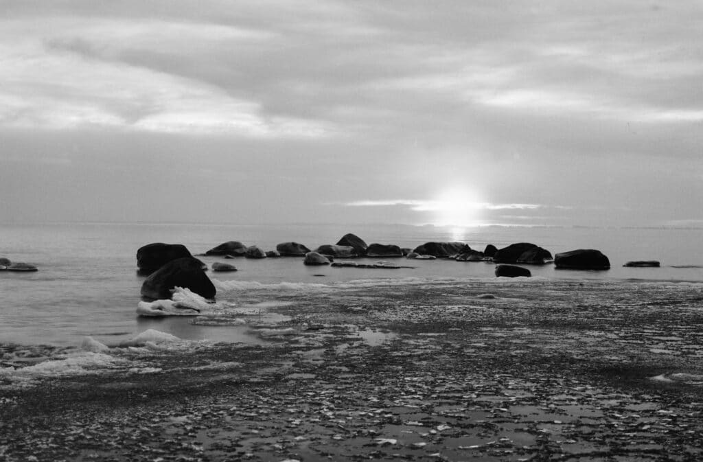 Vättern in Winter