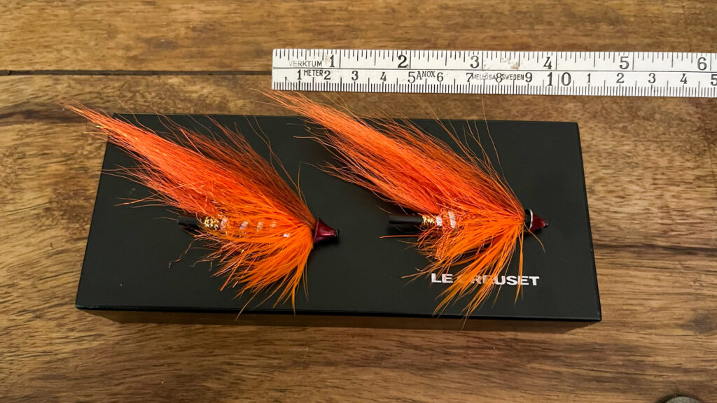 Salmon Fly Orange Variant Buck Tail