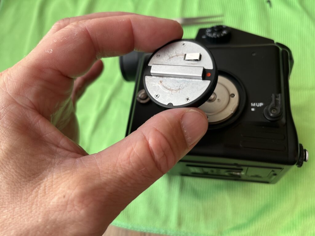 Mamiya 645E - Focus Screen Cleaning